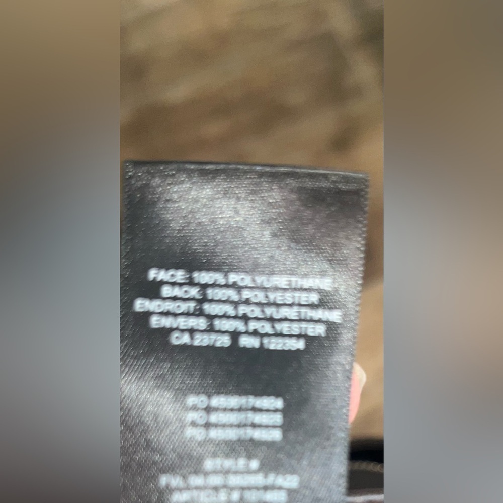 Aritzia Wilfred The Melina Flare Pant Vegan Leather size brown - Picture 4 of 4